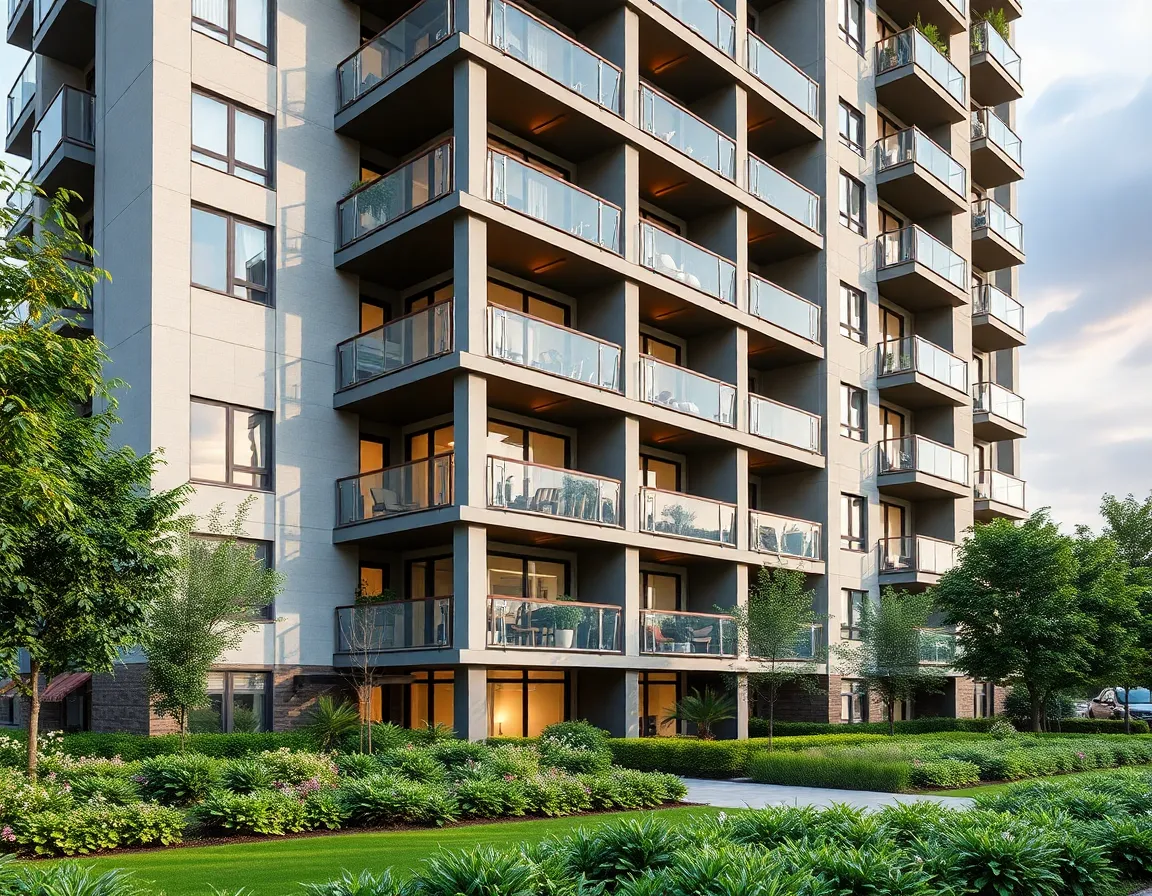 GreenView Residences - Premium apartment building exterior