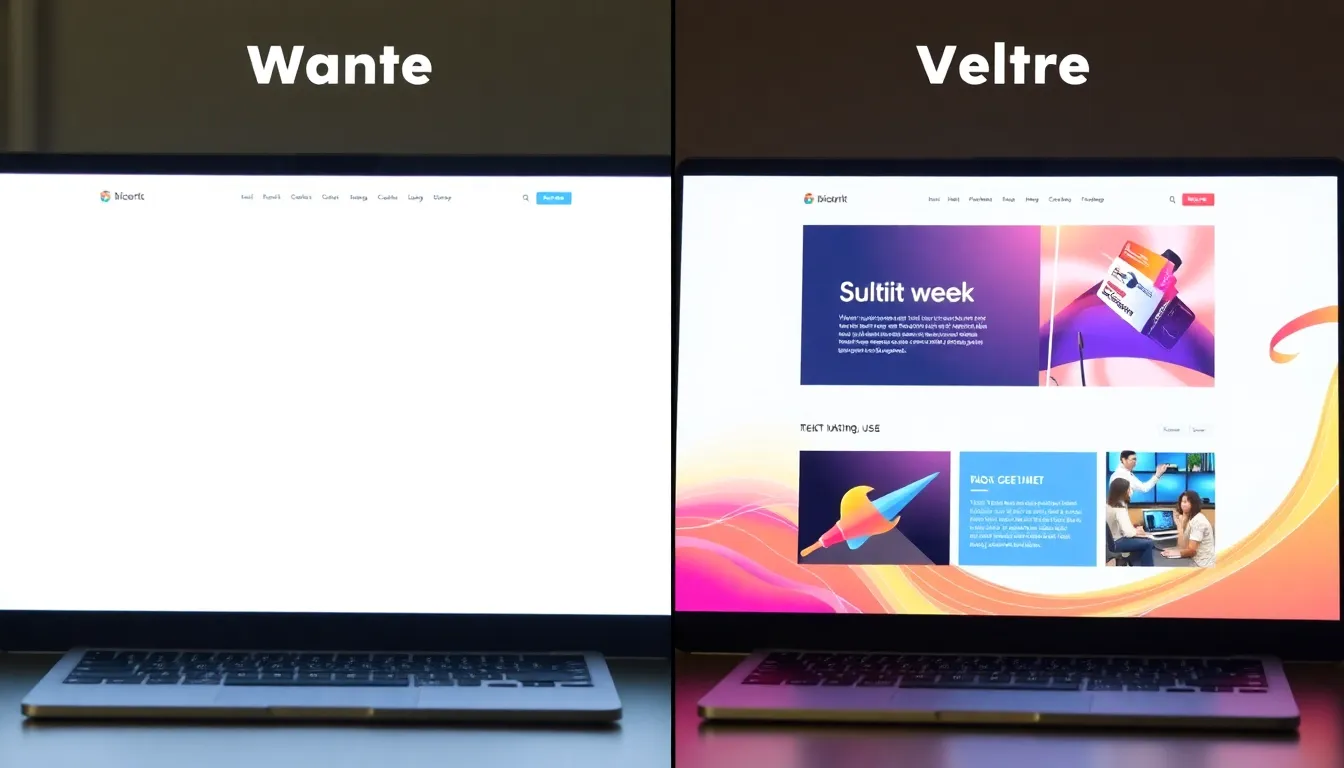 Before vs After website comparison