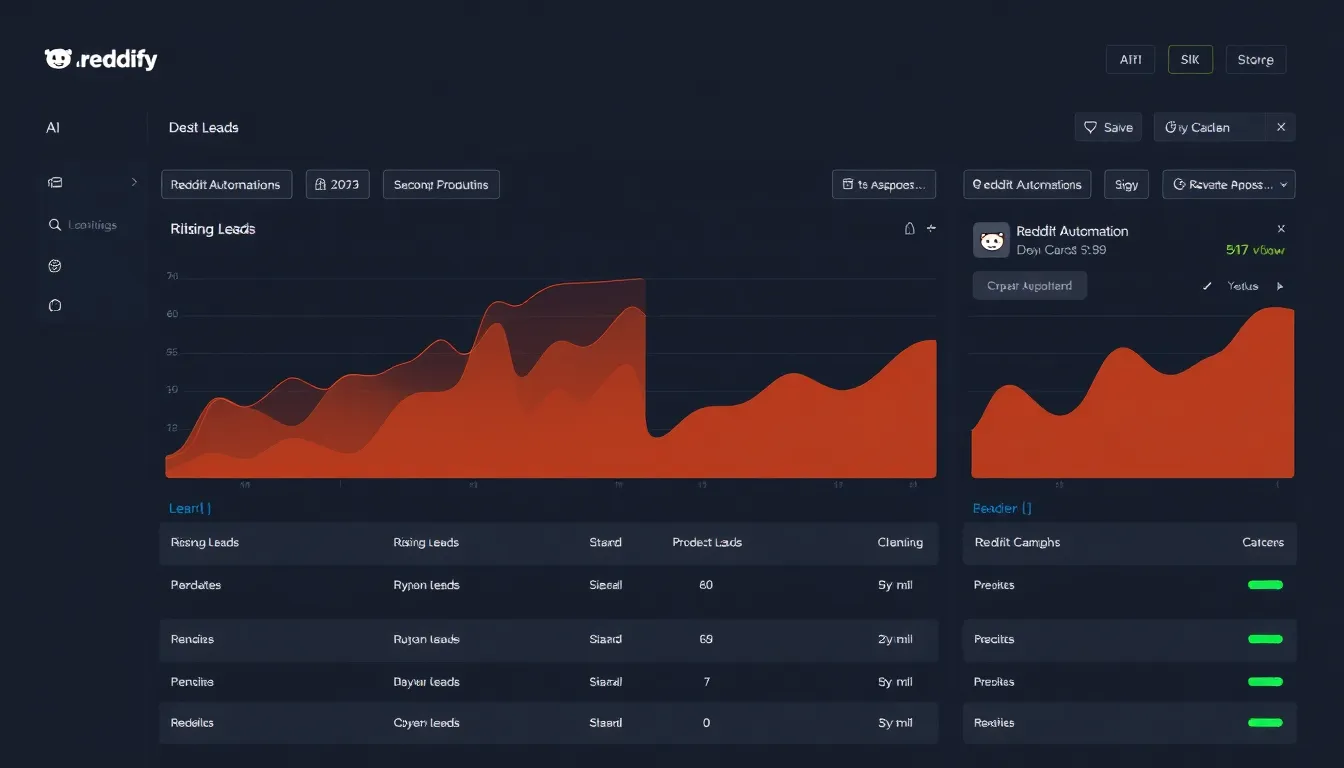 Reddify AI Dashboard Interface