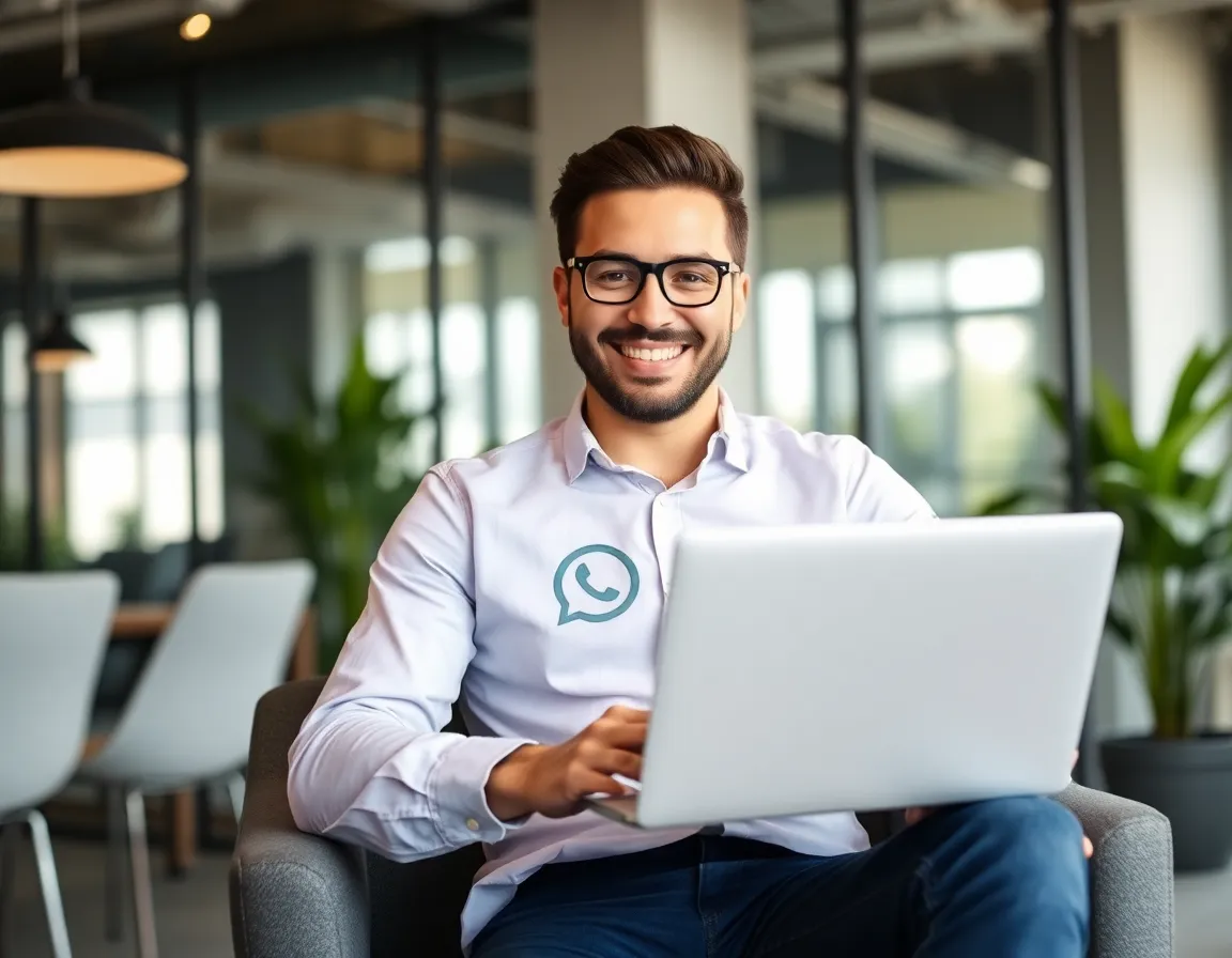 Satisfied customer using WhatsApp automation