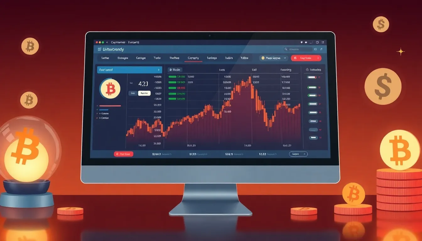 Cryptocurrency exchange educational illustration