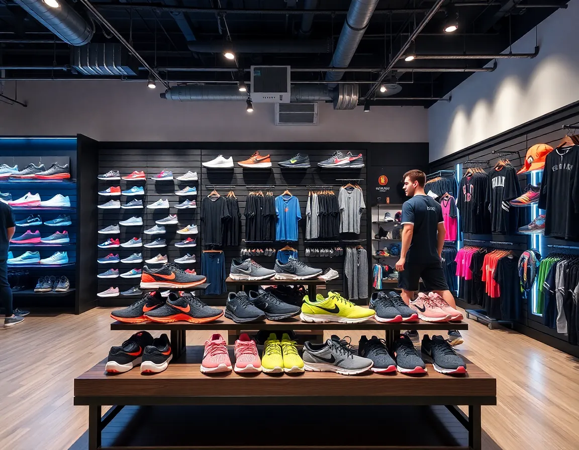 Sports equipment and apparel display