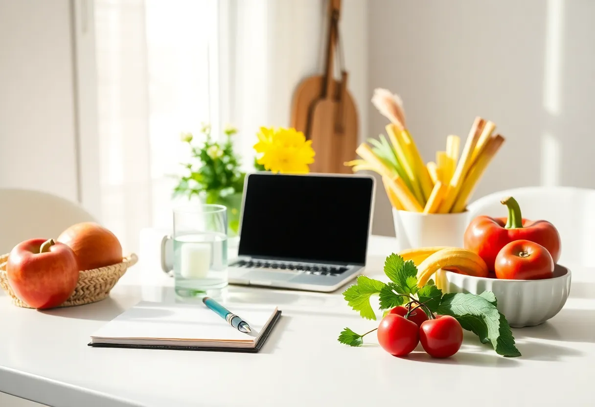 Wellness planning workspace