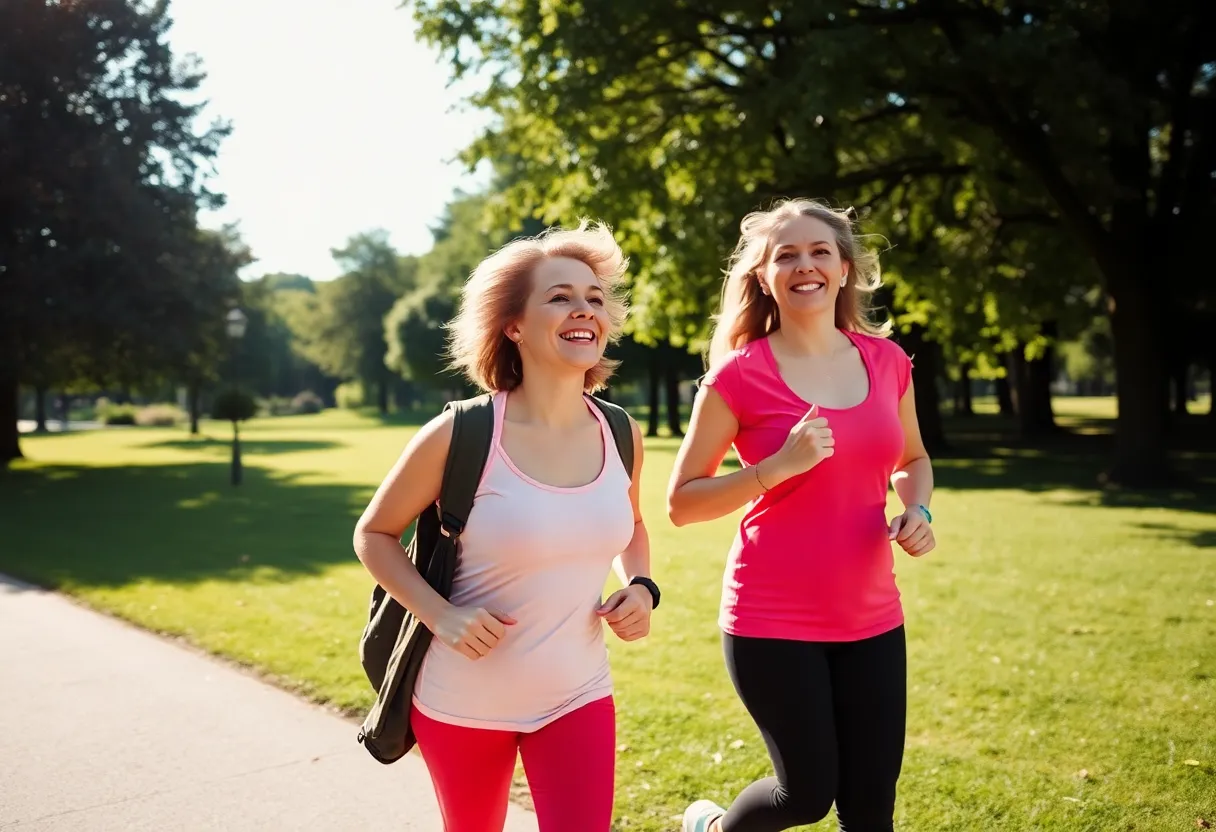 Active outdoor wellness lifestyle