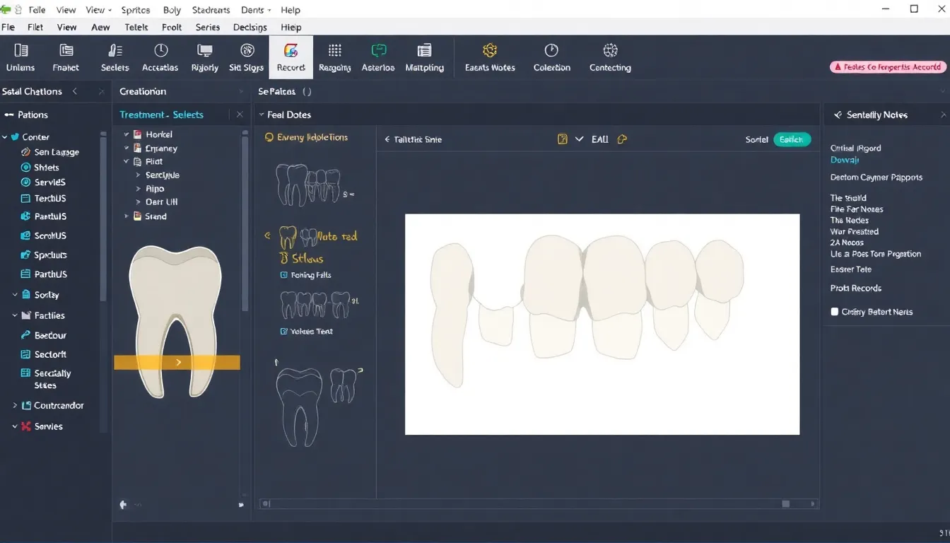 Digital dental charting system