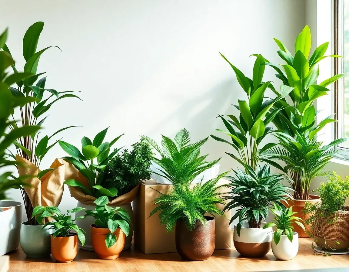 Fresh plants ready for delivery