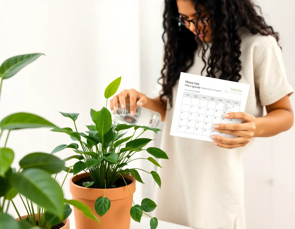 Plant care guidance and subscription concept