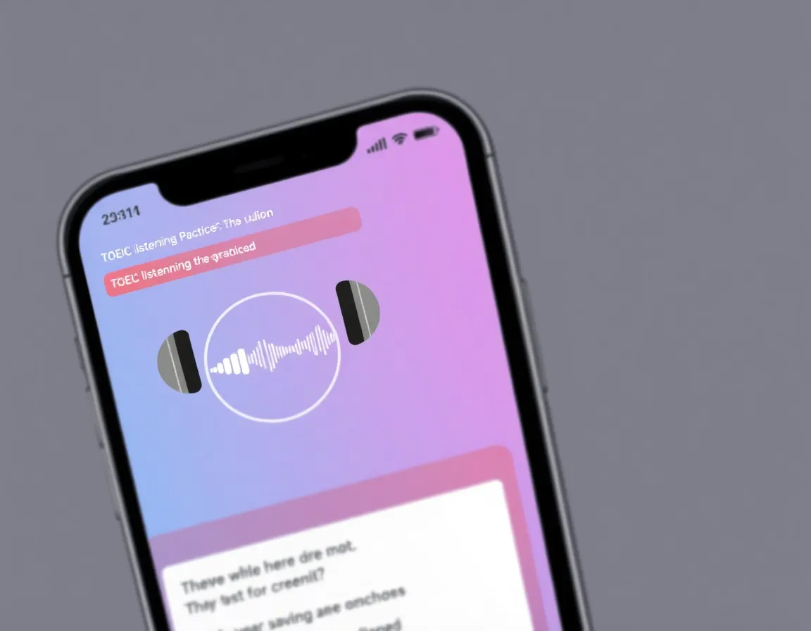 TOEIC Listening Practice Interface