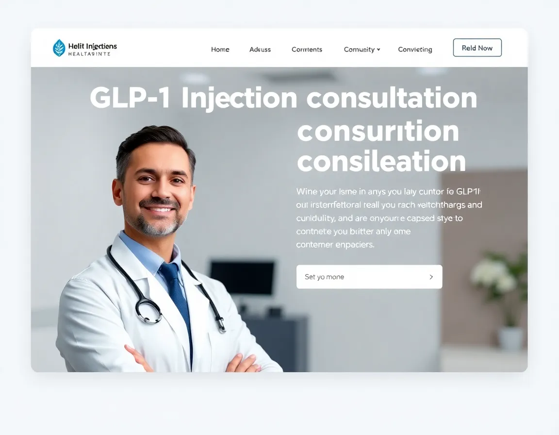 GLP-1 injection consultation visual