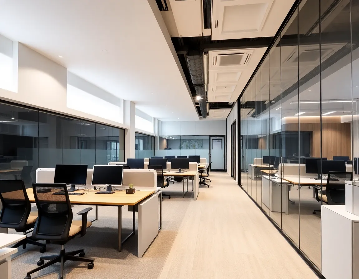 Interior kantor modern profesional di Surabaya