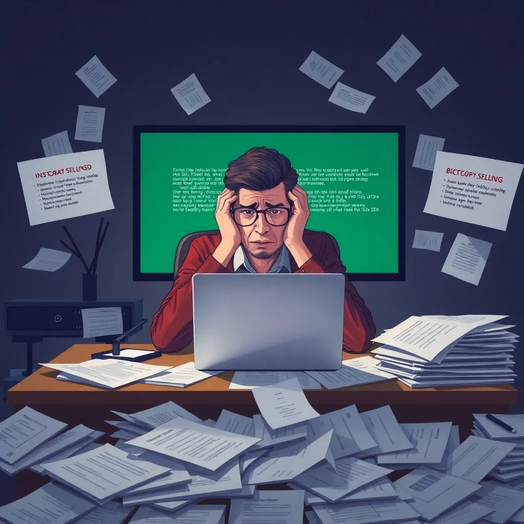 Common online selling problems illustration