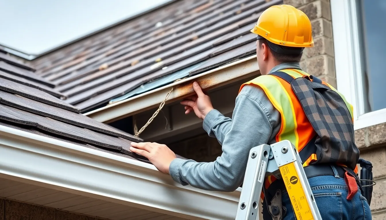 Gutter inspection and minor repairs