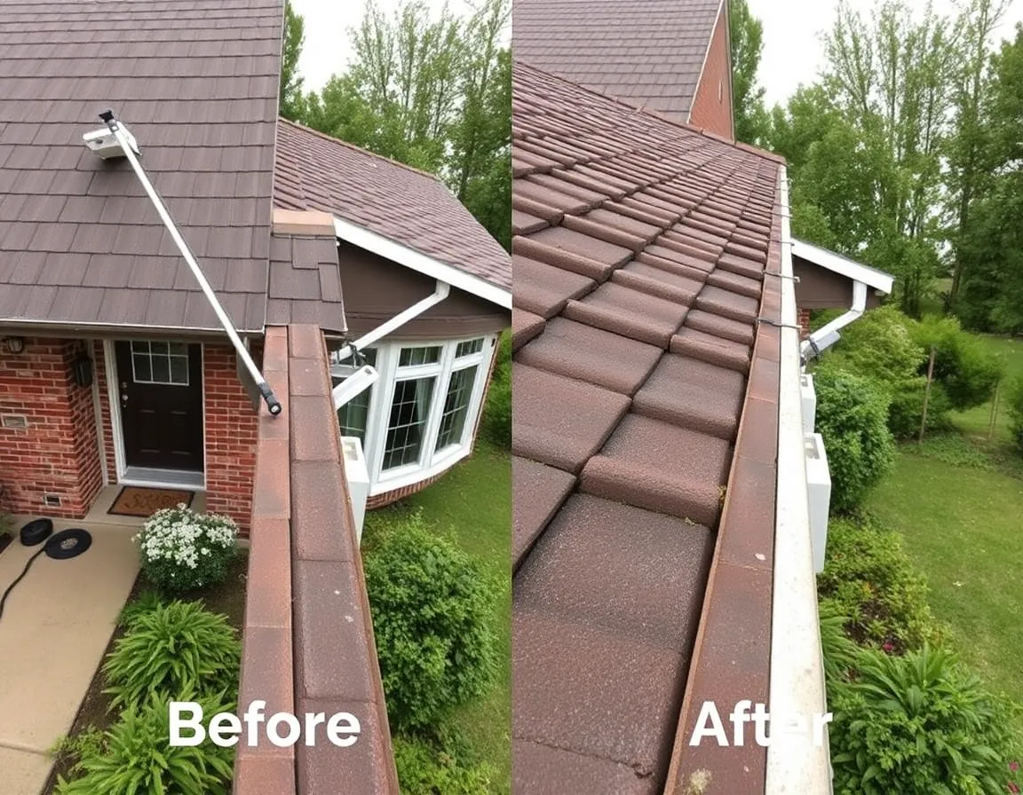 Professional gutter cleaning service
