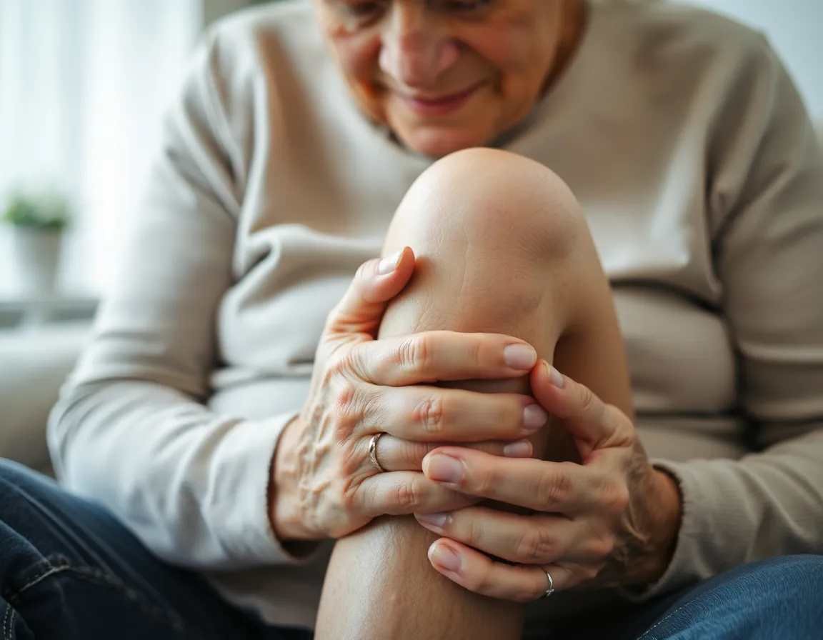 Person experiencing joint discomfort