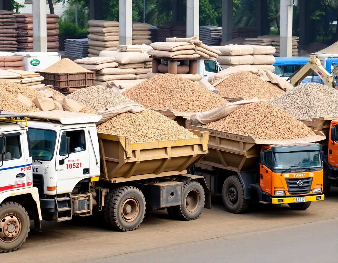 Reliable delivery fleet for construction materials