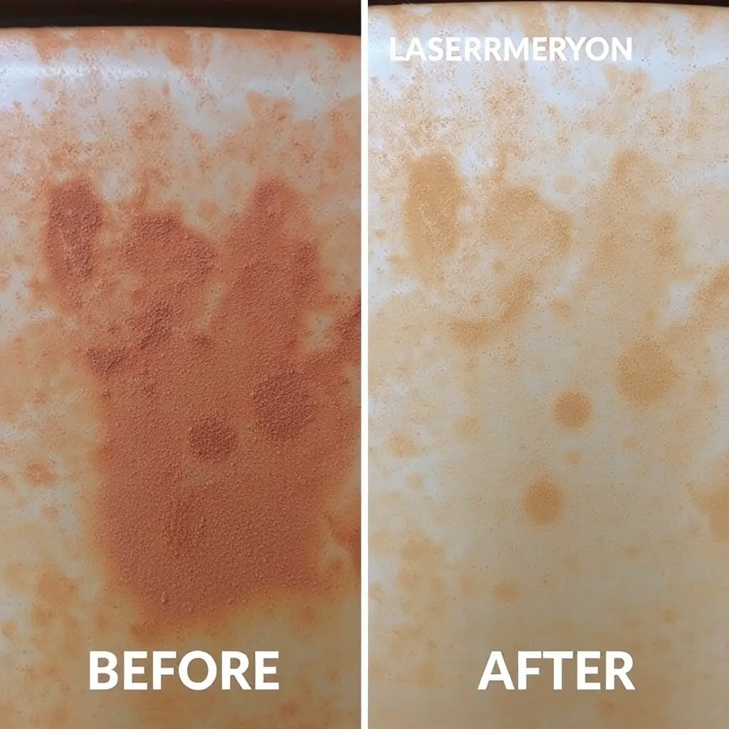 Rust removal laser cleaning