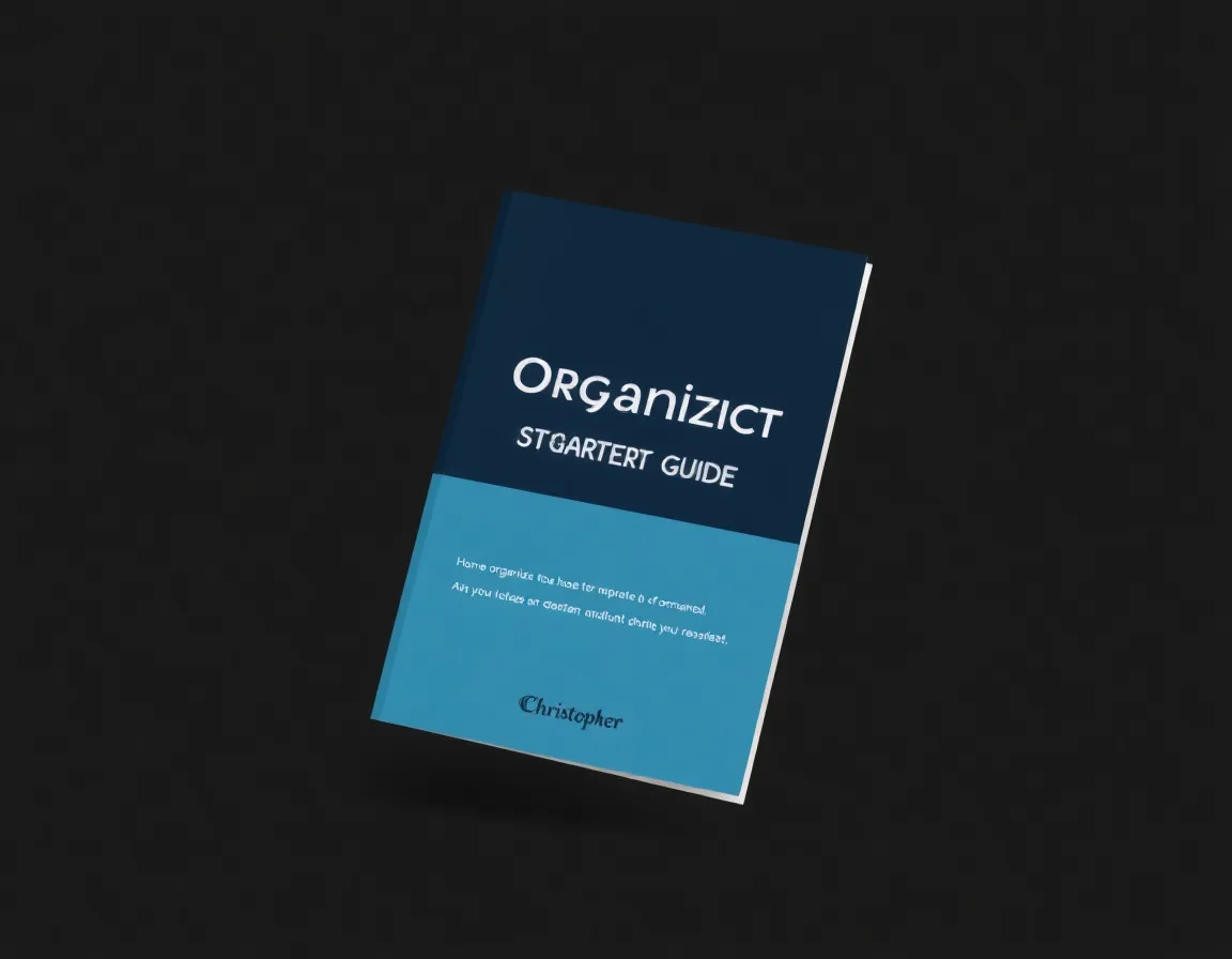 Free Home Organization Starter Guide Mockup