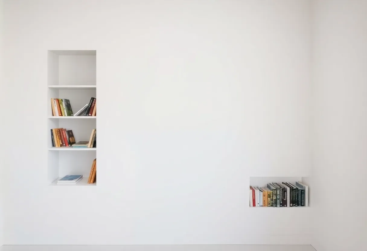 Empty wall niche before