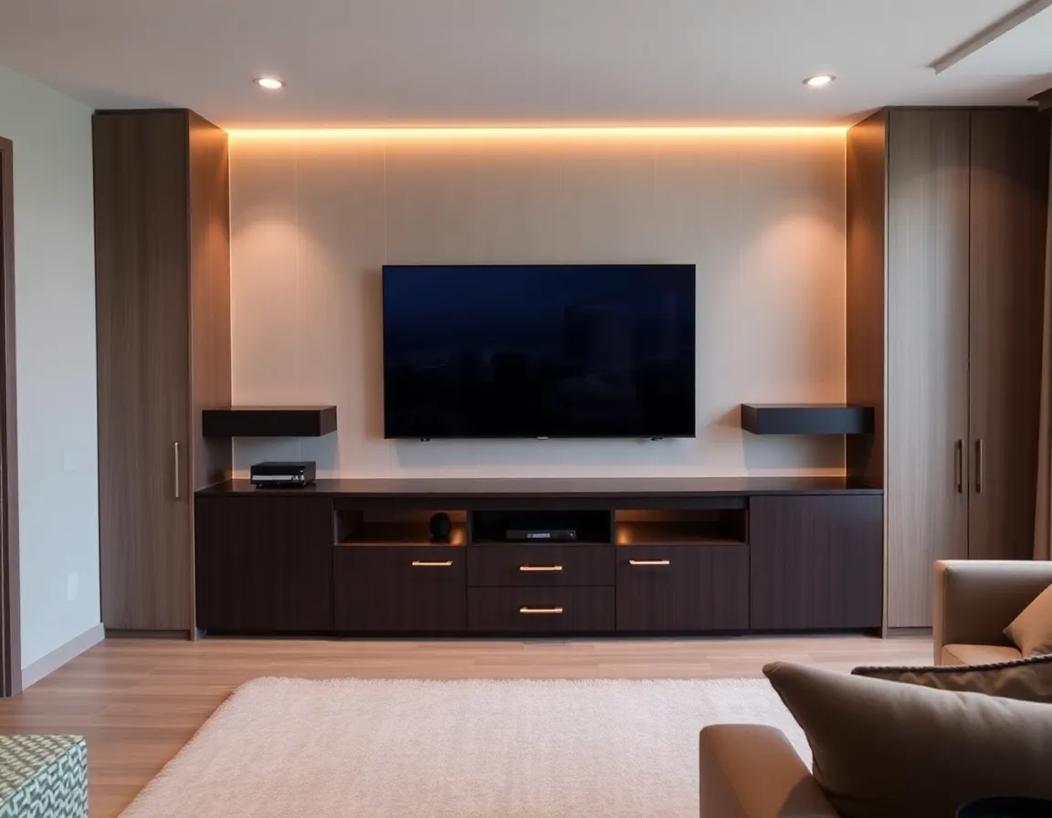 Custom entertainment center design
