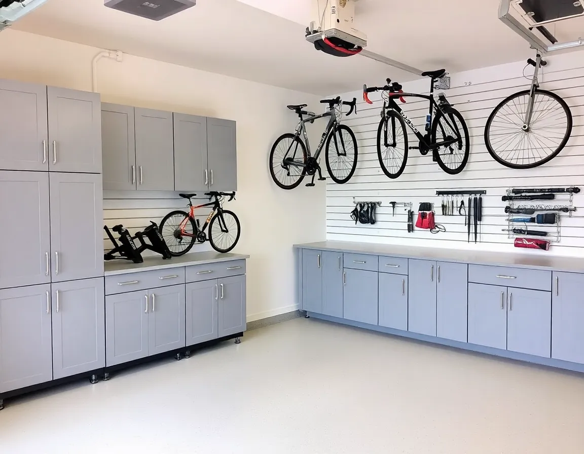 Organized garage after installation