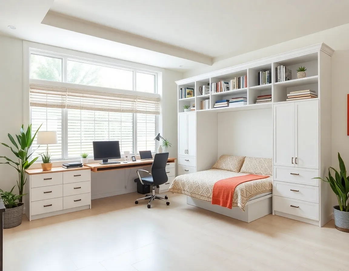 Spacious multi-purpose room with Murphy bed