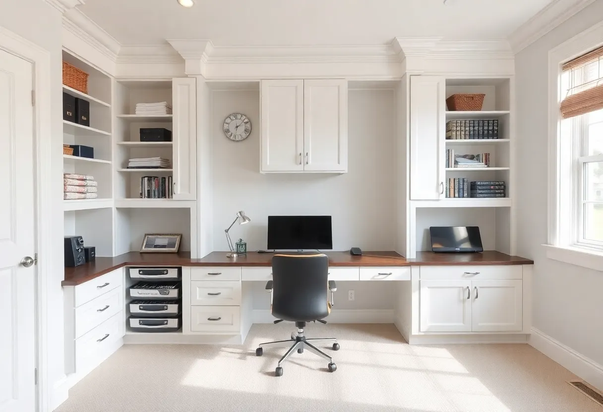 Professional home office after