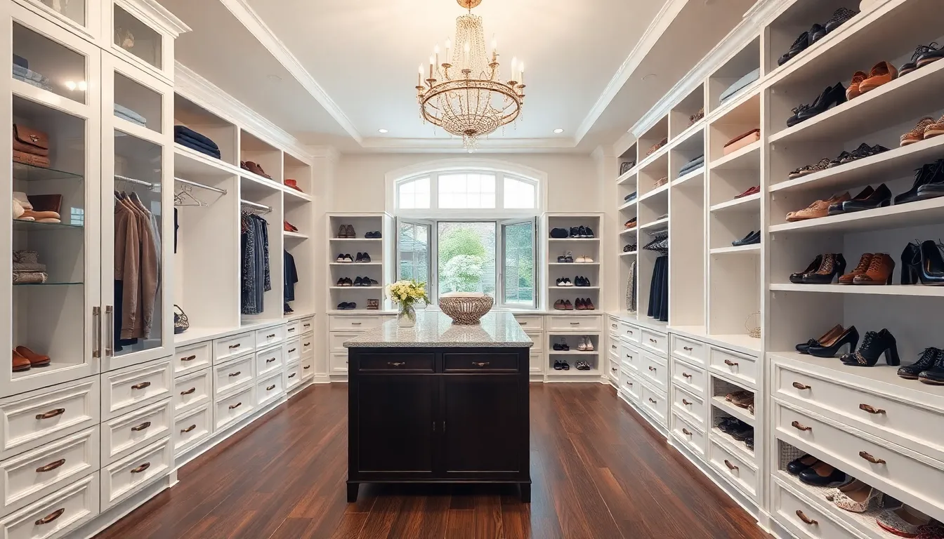Luxury walk-in closet design