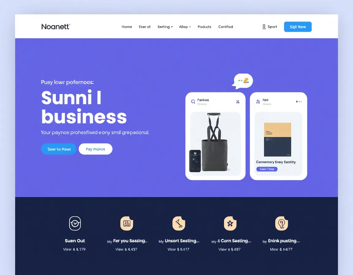 Sample website for a small business