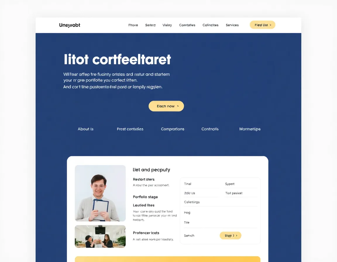 Sample website for a consultant