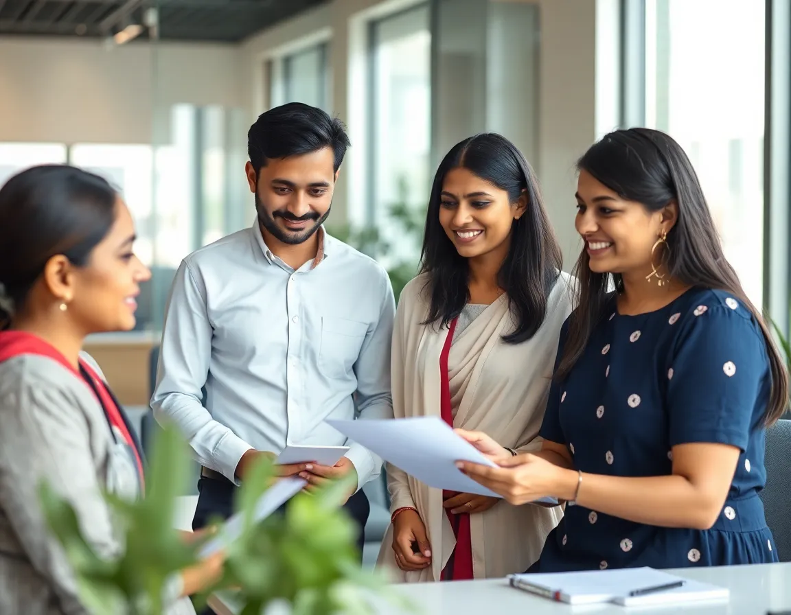 Professional education counselors helping students