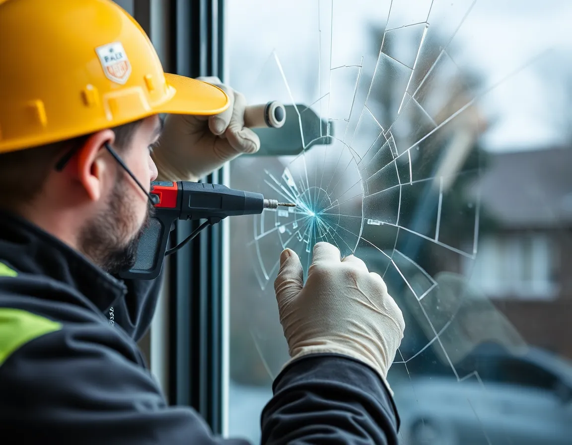 Window glass repair service