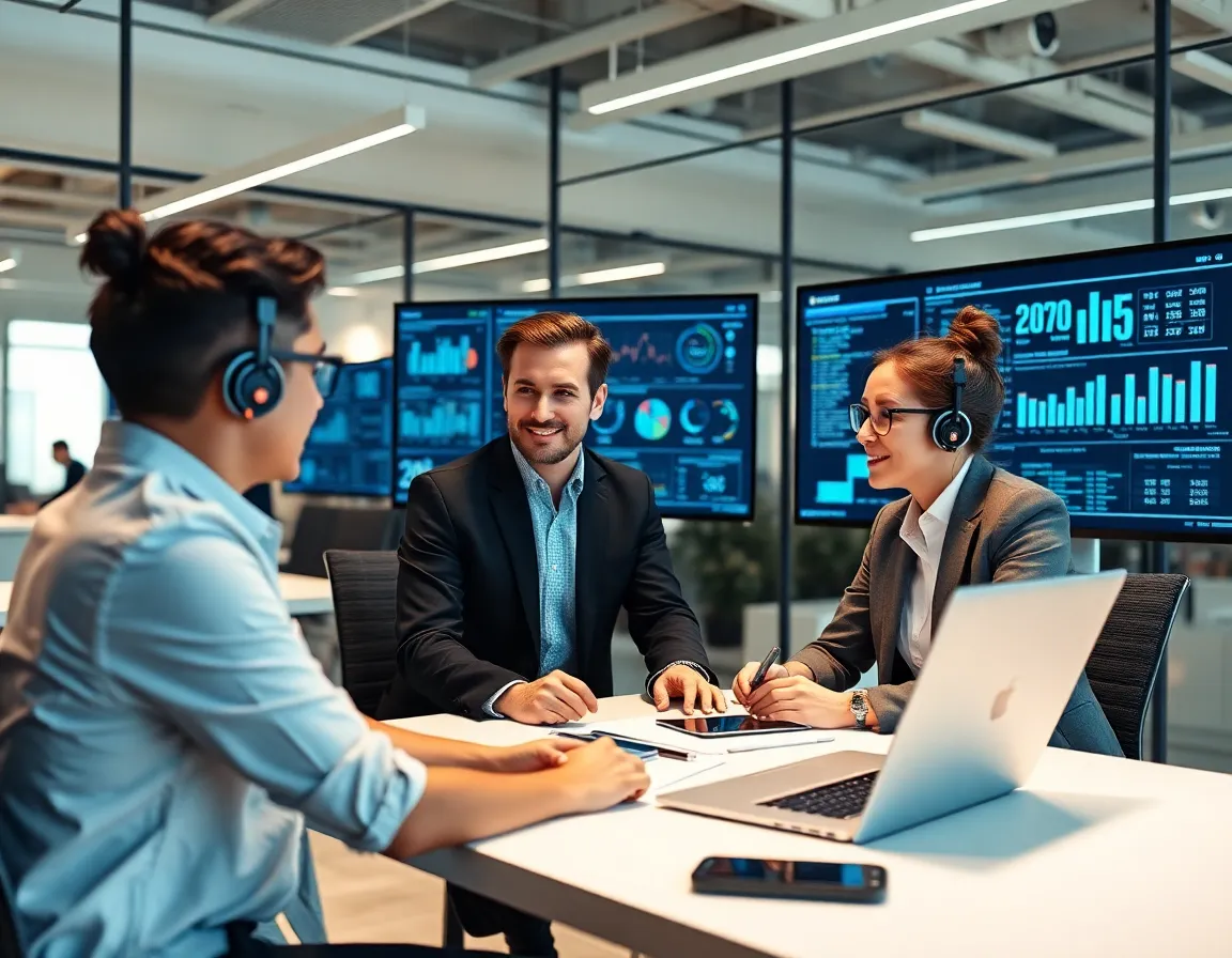 Intellix Solutions team working on AI and digital transformation projects