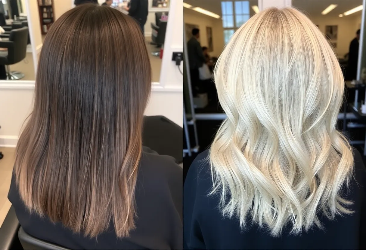 Hair Color Transformation 1