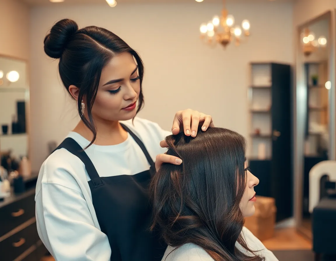Premium salon hair styling