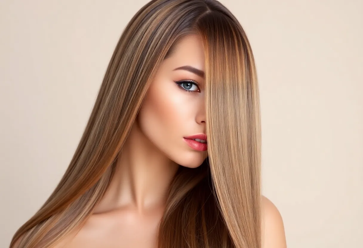 Long silky hair extensions result