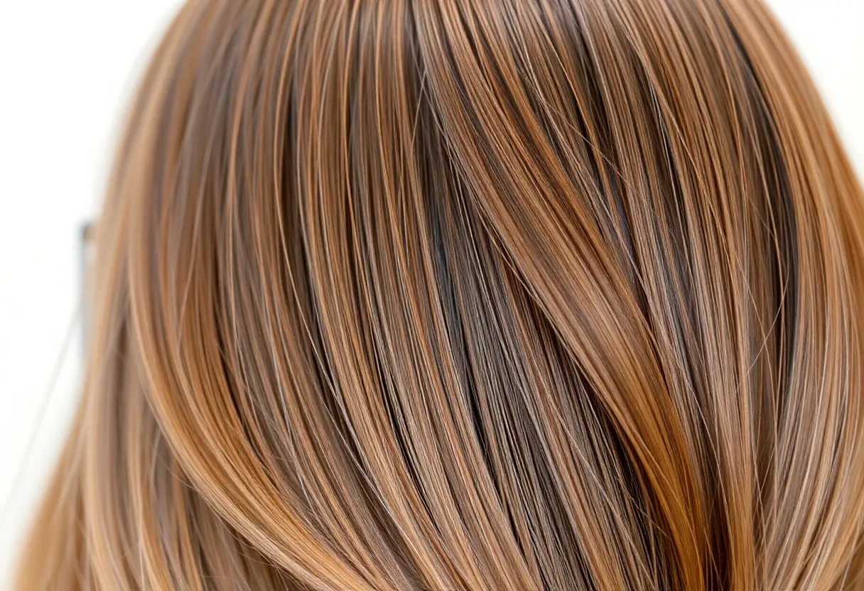 Shiny healthy hair treatment finish