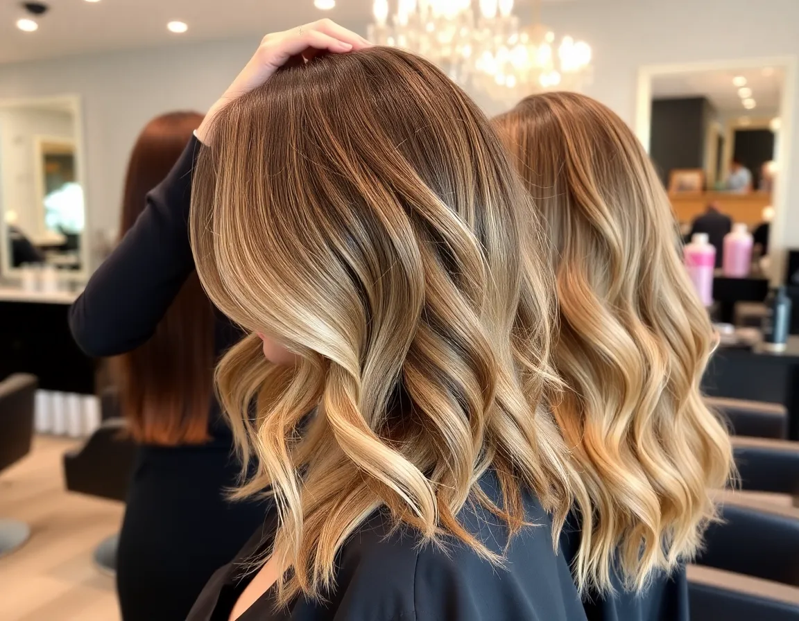 Hair coloring service