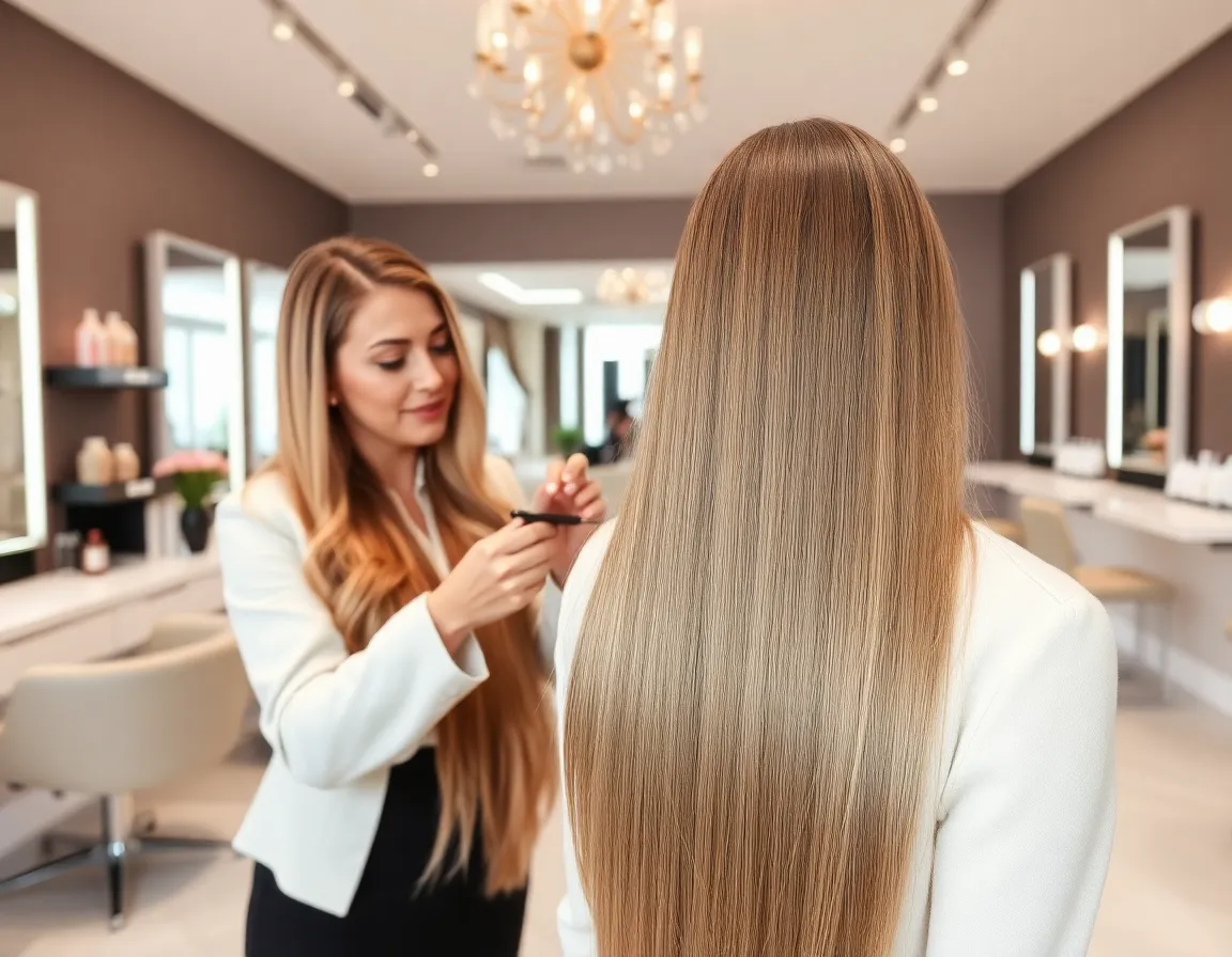 Hair extensions service