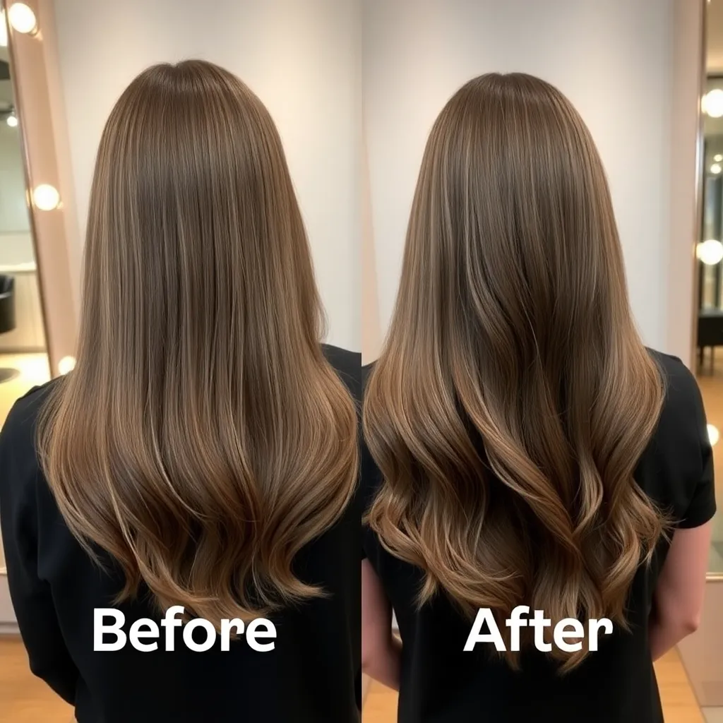 Hair transformation before and after
