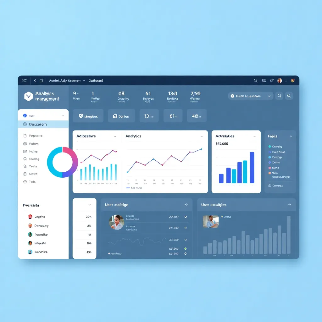 Admin dashboard interface
