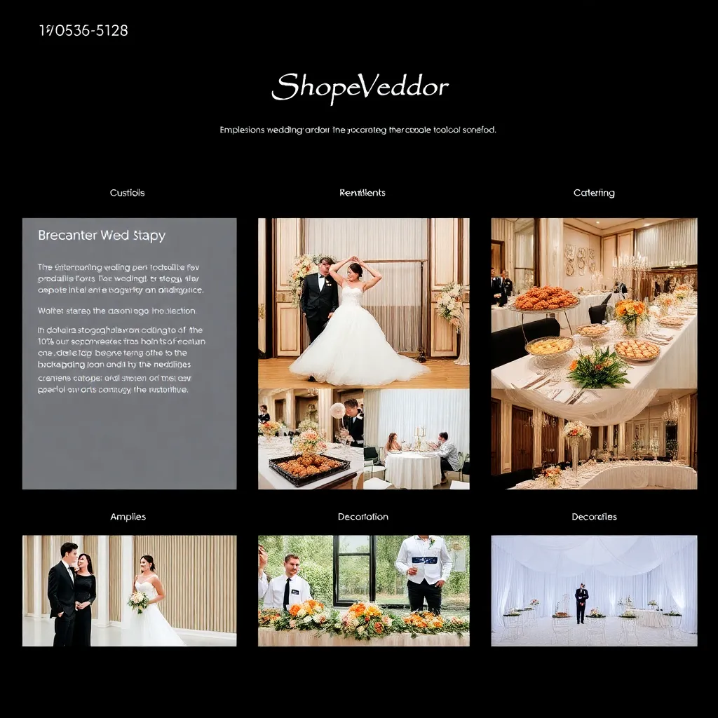 Wedding vendor portfolio