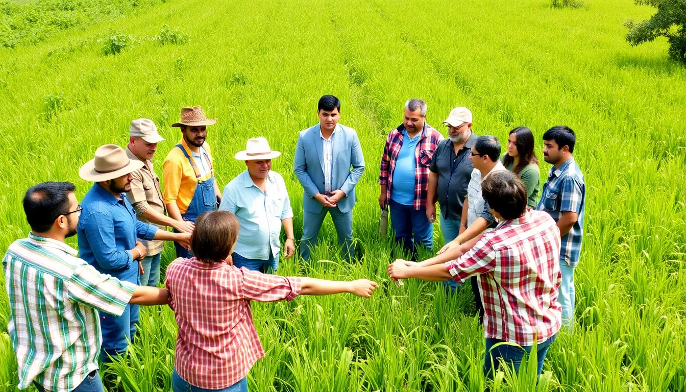 Agricultural community coming together