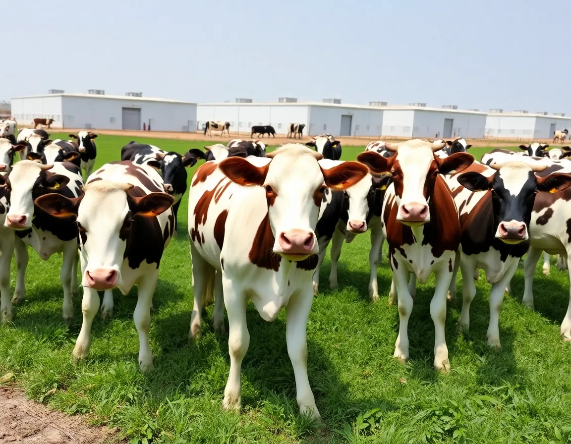Gulf Dairy Farm with Pure American breed cows