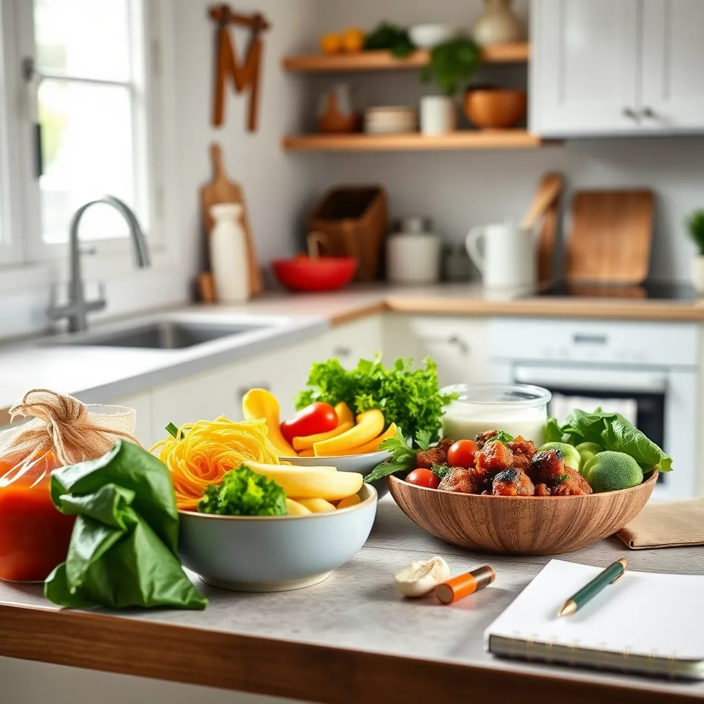 Healthy meal prep planning