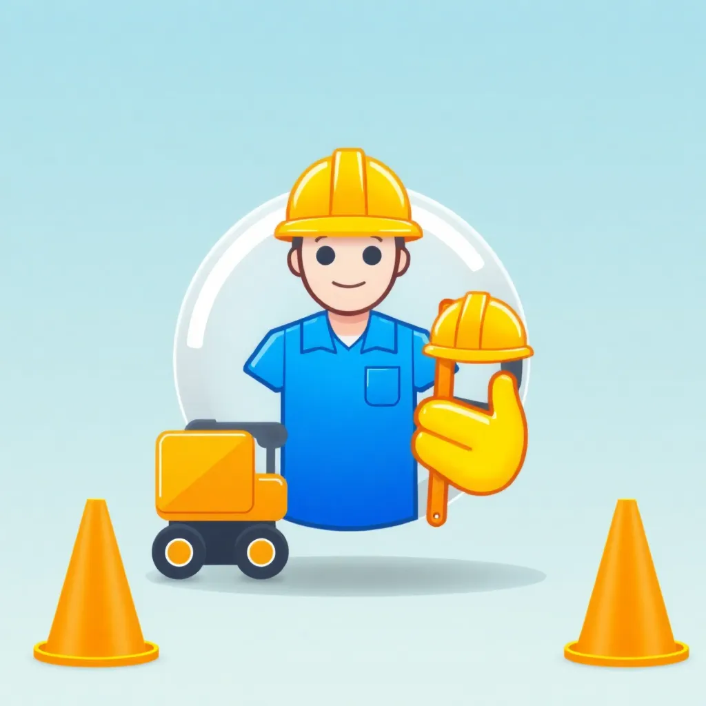 Construction themed hero icon