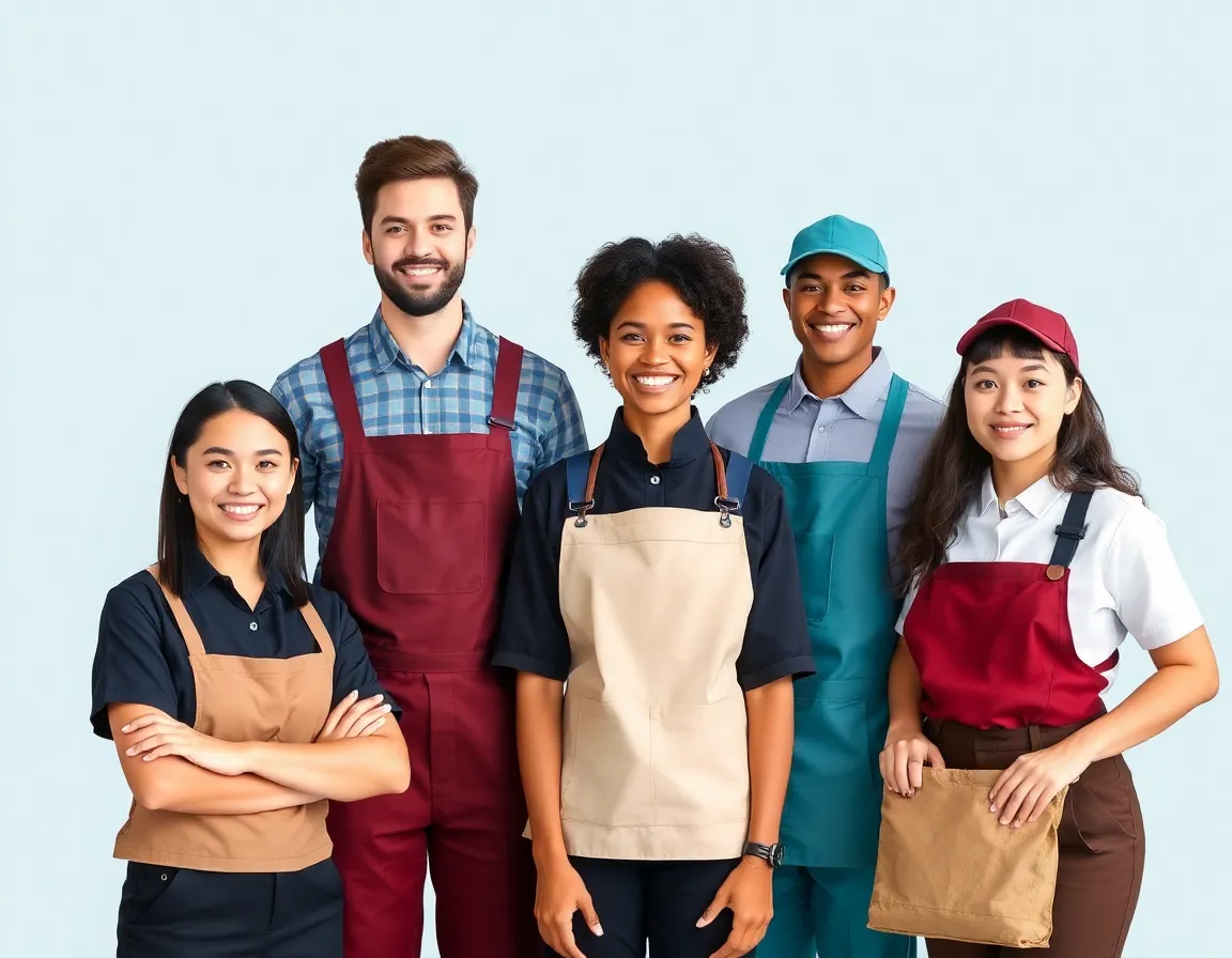 Diverse part-time workers