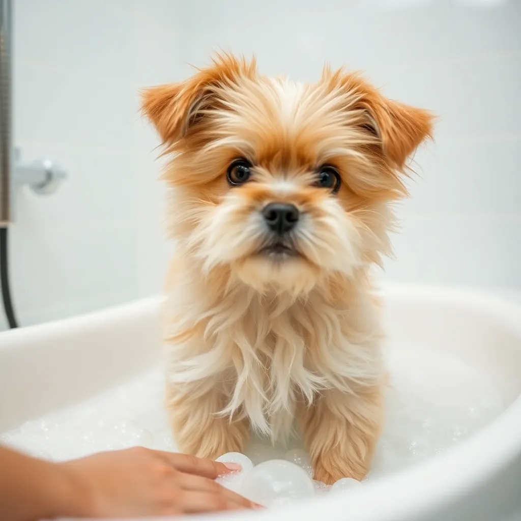 Professional pet bathing service