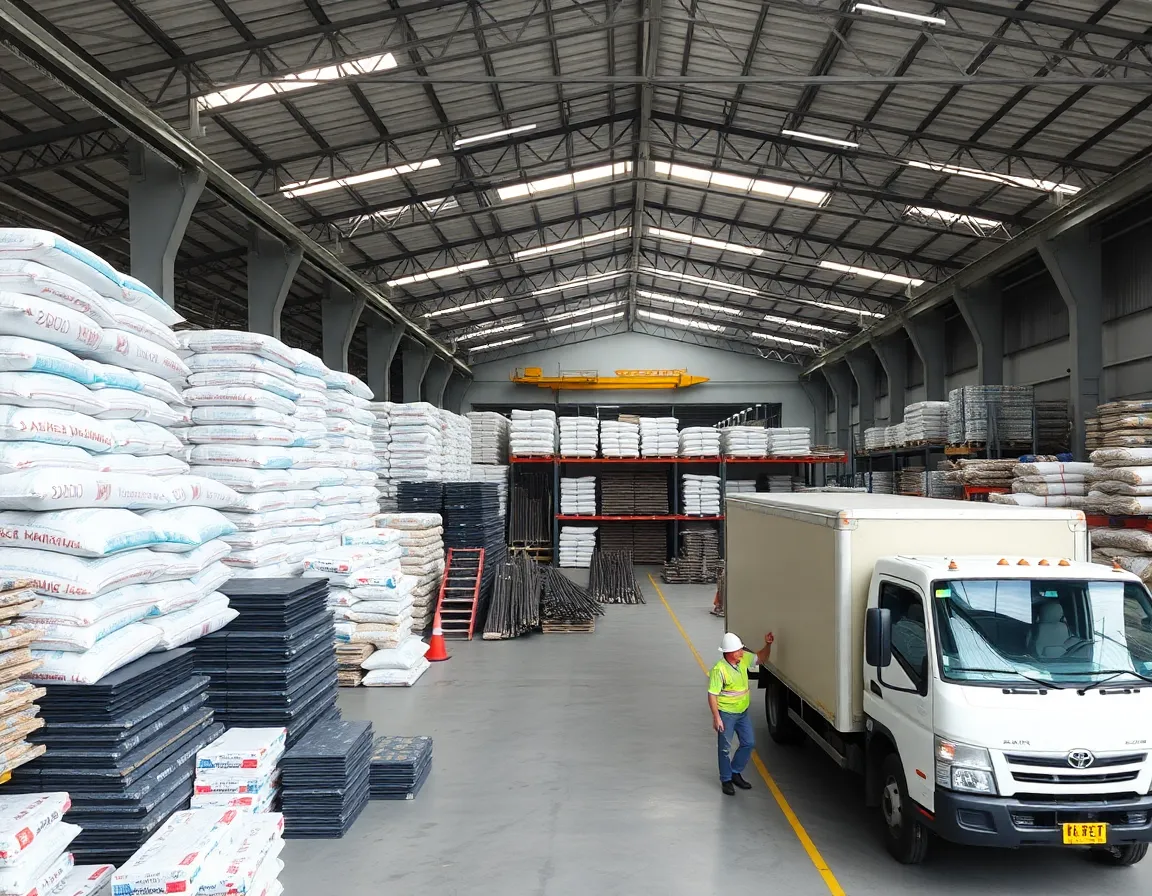 Streamlined construction material delivery process