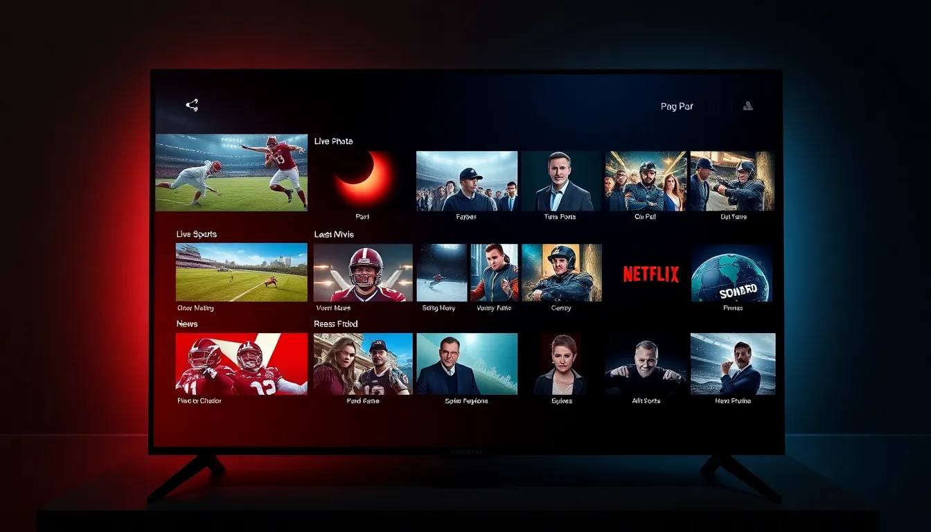 Streams99 IPTV Interface