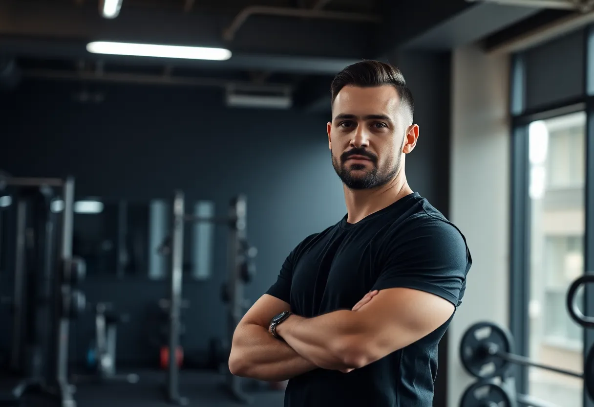 Personal trainer in a premium gym setting
